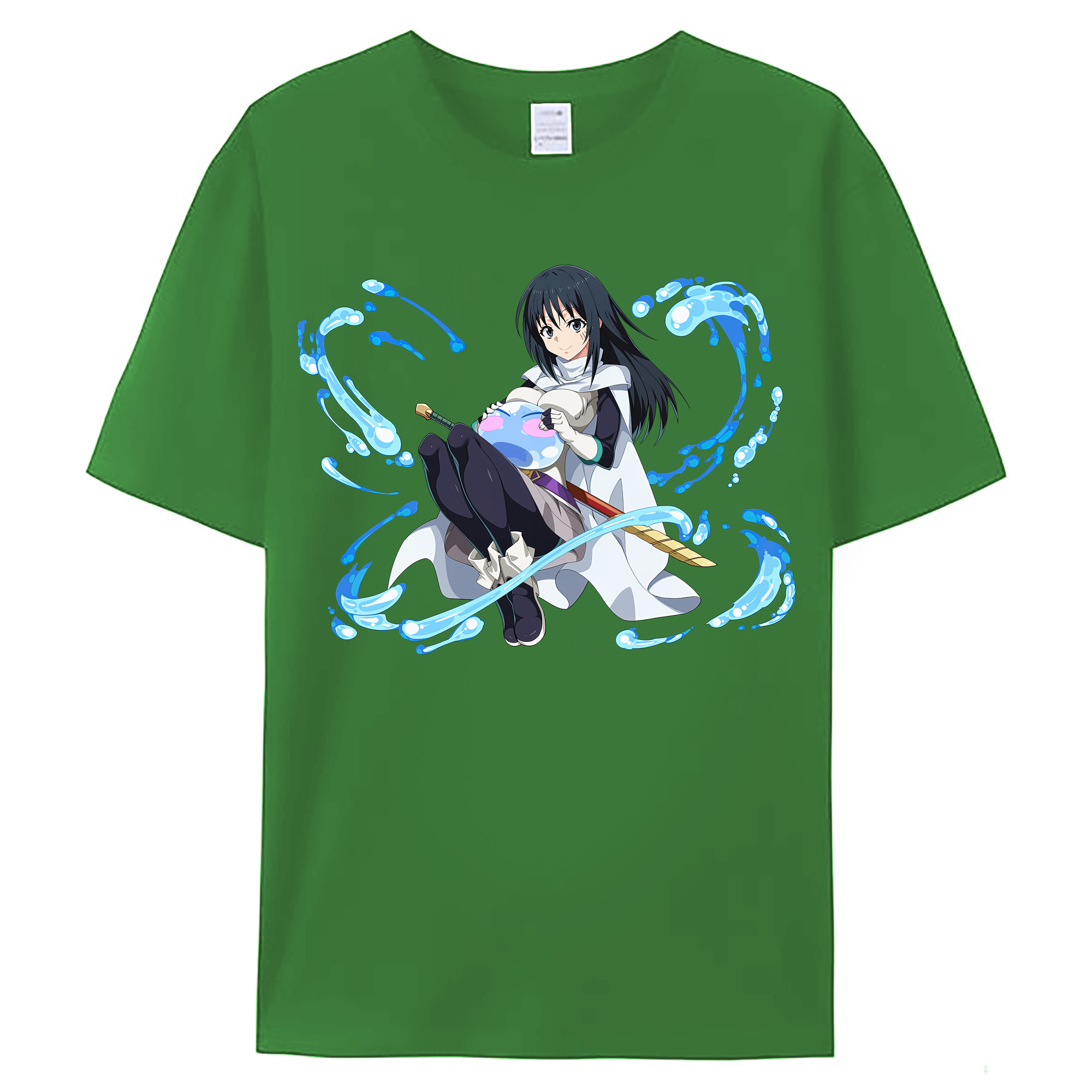 （画像用） 転スラ Regarding Reincarnated to Slime レディースカジュアルプリントTシャツ（綿100％）